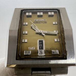 1円 SEIKO 5ACTUS 6106-5470 セイコー 5アクタス デイデイト オートマティック 自動巻き メンズ 腕時計 稼働の画像3
