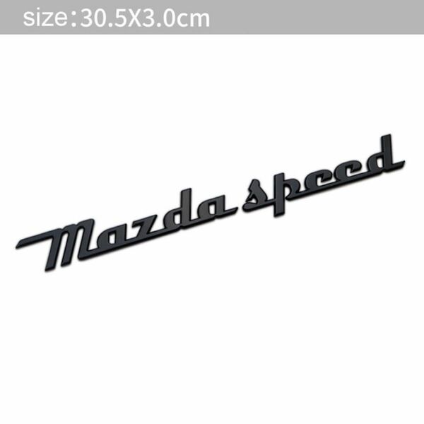 MAZDA SPEED (マツダスピード) 3D ブラック メタル レトロ エンブレム CX3 CX5 CX8 RX7 デミオ