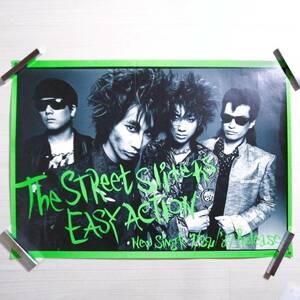 The Street Sliders Q⑩ 告知 ポスター '87 EASY ACTION グッズ ストリートスライダーズ