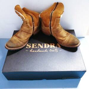 メンズ　ハンドメイド ブーツ ③ キャメル SENDRA Boots 39 スウエード 箱付 グッズ