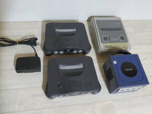 Nintendo ニンテンドー64 NUS-001 本体×2台 ＆ ゲームキューブ DOL-001 本体×1台 ＆ スーパーファミコン SHVC-001×1台 まとめ売り