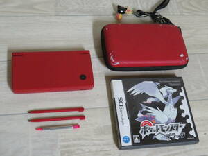 任天堂 Nintendo DSi TWL-001 ニンテンドーDS レッド タッチペン×3本/ソフト×1本付き 動作確認済み 