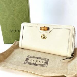 グッチ GUCCI レディース ダイアナ バンブー ジップアラウンドウォレット 長財布 658634