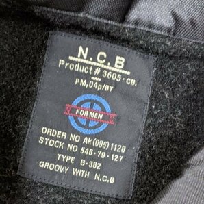 2．NICOLE CLUB 80s 日本製 ヴィンテージ オールド ニコル ナイロン 切替 長袖 ウール シャツ ジャケット ブルゾン 90s メンズM相当x201の画像3