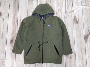 1．USA製 Penfield 90s ペンフィールド 裏 フリース ビッグシルエット ナイロン パーカー ジャケット ダブルジップ メンズL カーキz203