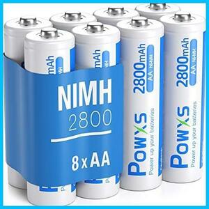 ★単3電池8本★ 約1200回使用可能 8本入り 2800mAh 低自己放電 単三電池 液漏れ防止 ニッケル水素 充電池 充電式 単3 単3電池 単3形