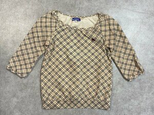 BURBERRY BLUE LABEL LONDON ノバ チェック ロンT 38 カットソー バーバリー ブルーレーベル ☆ちょこオク☆服80