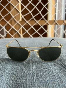 売り切り1000スタートRay-Ban レイバン サングラス 金縁　ゴールド　ビンテージ　ボシュロム　B L アメリカンオプティカル　