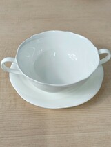 Ａ308 ノリタケ ホワイト カップ&ソーサー ５客 Noritake スープカップ_画像8