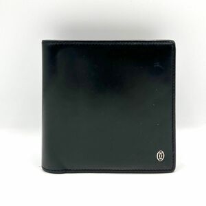 Cartier カルティエ パシャ 二つ折り財布 ブラック メンズ 薄型