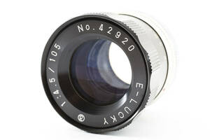 3118 【並品】 Fujimoto Phot Ind. E-Lucky 105mm f4.5 For M39 MF単焦点レンズ 0327