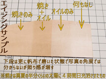 レザー◆本革 小銭入れ L字ファスナー 牛革 105x80mm 34g n3 厚 ヌメ革 生成り_画像10