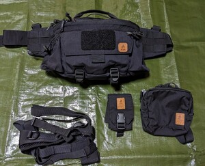 中古美品　HELIKON-TEX FOXTROT MK2 BELT RIG ヘリコンテックス　フォックストロット黒　シアポーチ黒コンパスポーチ黒　3点セット送料無料