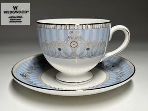 【瑞】ウェッジウッドWEDGWOOD　ALEXANDRA　カップ＆ソーサー