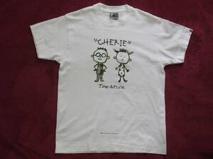 ”ちびまる子ちゃん”でお馴染み MOMOKO SAKURA さくらももこ Tシャツ / A BATHING APE × CHERIE [ Time Airline ] 2000年製 Mサイズ 白 