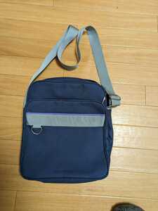  student san * shoulder bag navy blue . beautiful goods *.