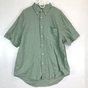 90s OLD GAP オールドギャップ 半袖ボタンダウンシャツ Mサイズ リネンコットン生地