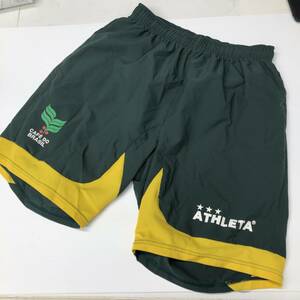 アスレタ ATHLETA プラクティスハーフパンツ グリーン イエロー Lサイズ