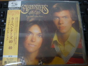 CARPENTERS 40/40 THE BEST SELECTION SHM-CD с поясом оби CD ковровое покрытие nta-z/ 40/40 лучший * selection UICY-1441/2