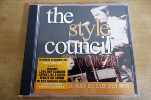 CDk-5899 THE STYLE / COUNCIL in concert