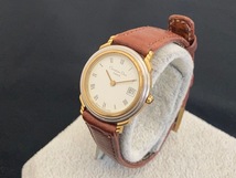 ※5703 Christian Dior 腕時計 48.12.02 クオーツ デイト レディース 白文字盤 不動 個人保管品_画像1