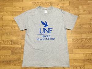 UNF Hicks Honors College Tシャツ M グレー 古着 灰色 グレー