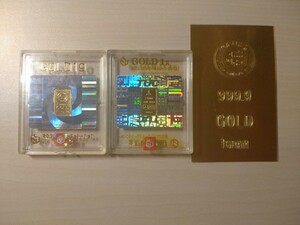 純金3g　田中貴金属 インゴット 東京ユニオンサーキュレーション ケース入り GOLD 金 純金インゴット 徳力 徳力本店製