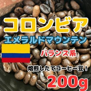 【自家焙煎コーヒー豆】コロンビア　エメラルドマウンテン　約20杯分/200g(珈琲豆or粉)宝石の名を冠する最高級珈琲