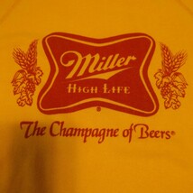 1970's~ miller beer 半袖スウェット 古着 アメカジ ヴィンテージ ビール 企業系_画像4