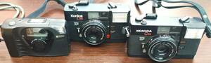 #30 【中古品】【RICOH】フイルムカメラEF-9D 【KONICA】 フイルムカメラＣ35-EF 2台　現状品