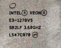 Intel ★ XEON　E3-1270V5　10個セット ★ 3.60GHz (4.00GHz)／8MB／8GT/s　4コア ★ ソケットFCLGA1151 ★_画像3