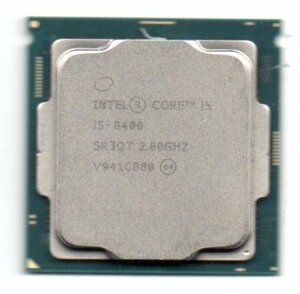 Intel ☆ Core i5-8400　SR3QT ★ 2.80GHz (4.00GHz)／9MB／8GT/s　6コア ★ ソケットFCLGA1151 ☆