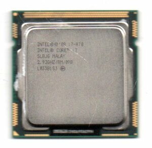 Intel ★ Core i7-870　SLBJG ★ 2.93GHz (3.60GHz)／8MB／2.5GT/s　4コア ★ ソケットFCLGA1156・LGA1156 ☆