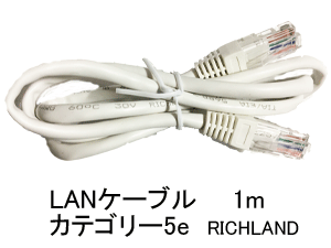 LANケーブルLAN cable(1mRICHLAND)カテゴリー5e
