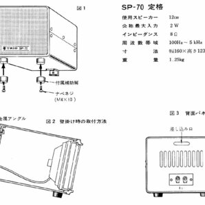 SP-70【TRIO】外部スピーカー 点検・清掃済み 動作品の画像2