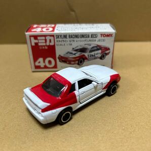 033001 トミカ No.40 スカイライン GT-R R32 UNISIA JECS 赤箱 日本製 試作品 の画像2