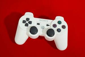 【送料450円～】【ランクS】動作確認済★SONY PS3 純正 コントローラー DUALSHOCK3 クラシックホワイト★デュアルショック3★548