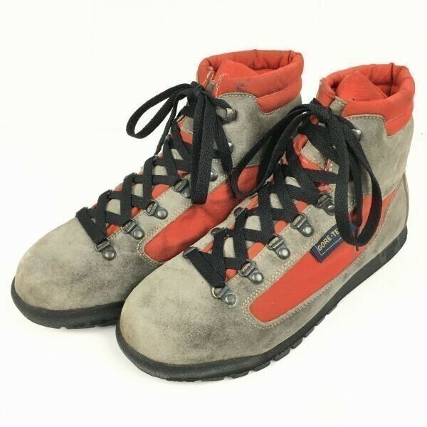 GORE-TEXゴアテックス　アゾロ　ASOLO SPORT　　登山/トレッキングブーツ　サイズ5/23.5-24.0程度　グレー×赤　Vintage/boots 管No.WA157