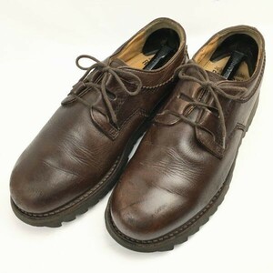 時価3万相当　Jean Baptiste Rautureau ジャンバティストゥ　オールレザー　シャークソールブーツ　茶【43　Vintage/boots 管NO.XZD-160