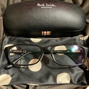 ポール・スミス メガネ 黒色 POS PS-9449 OX 53 メガネケース付き 度入りレンズ