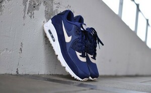 T22【特価/Used/入手困難】NIKE W AIR MAX 90 BINARY BLUE/OATMEAL-WHITE/Jordan sb force atmos AIRMAX dunk acg supreme 1 2 4 95 97 90 