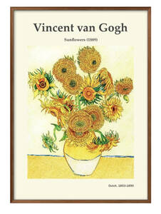 Art hand Auction 1-0006 ■ Kostenloser Versand!! Kunstplakat, Malerei, A3-Format, Vincent van Gogh, Sonnenblumen, Illustrationsdesign, nordisches Mattpapier, Gehäuse, Innere, Andere