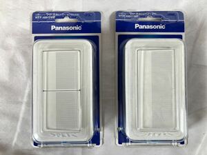 Panasonic コスモシリーズ　ワイド21 埋め込みダブルスイッチB WTP50012WP/埋め込みスイッチB WTP50011WP 片切 ホワイト 2点セット/03-0011
