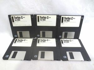 ◆Borland Turbo C++ 4.0J for DOS◆PC-9800 DOS/V両用 3.5 2HD 1.25MB 6枚組/フロッピーディスク