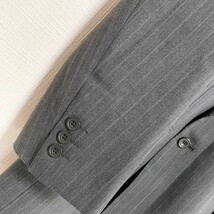 ジャンニバレンティノ スーツ セットアップ グレー ストライプ 92A5 M相当　現品限り_画像3