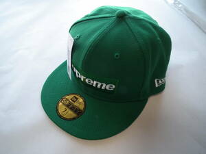 新品 Supreme No Comp Box Logo New Era Green 7-1/2 59.6㎝ ボックス ロゴ ニューエラ シュプリーム キャップ