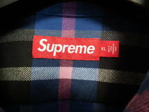 23AW Supreme Plaid Flannel Shirt XLサイズ シュプリーム フランネル ネル シャツ 長袖_画像2