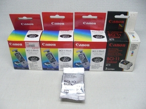 Canon インクカートリッジ BCI-10 Black 1個 / BCI-11 Black 9個 / BCI-11 Colour 3個　ジャンク品