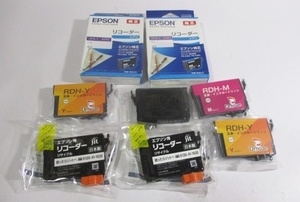 ★ EPSON インクカートリッジ ★ 8個 セット RDH-C RDH-Y RDH-M エプソン 未使用 新品 未開封 純正 互換 リサイクル Drnoae