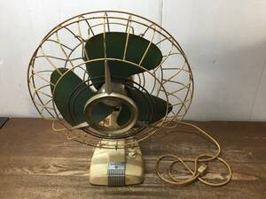 レトロ扇風機　◆1744K◆　NATIONAL ELECTRIC FAN 3枚羽根 　昭和レトロ　動作良好　アンティーク調　ビンテージ